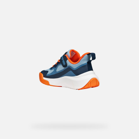Niedrige Sneakers PRO-RAN JUNGE Marineblau/Orange - image number 3 | GEOX