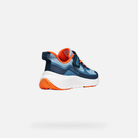 Niedrige Sneakers PRO-RAN JUNGE Marineblau/Orange - image number 4 | GEOX