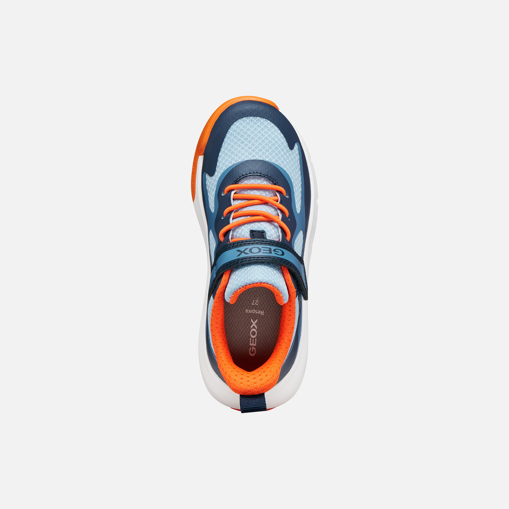 Niedrige Sneakers PRO-RAN JUNGE Marineblau/Orange - image number 5 | GEOX