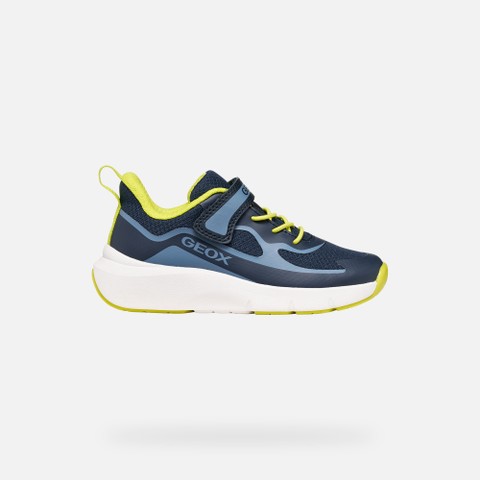 Hard toe sneakers PRO-RAN JUNIOR Navy/Light Blue - image number 1 | GEOX