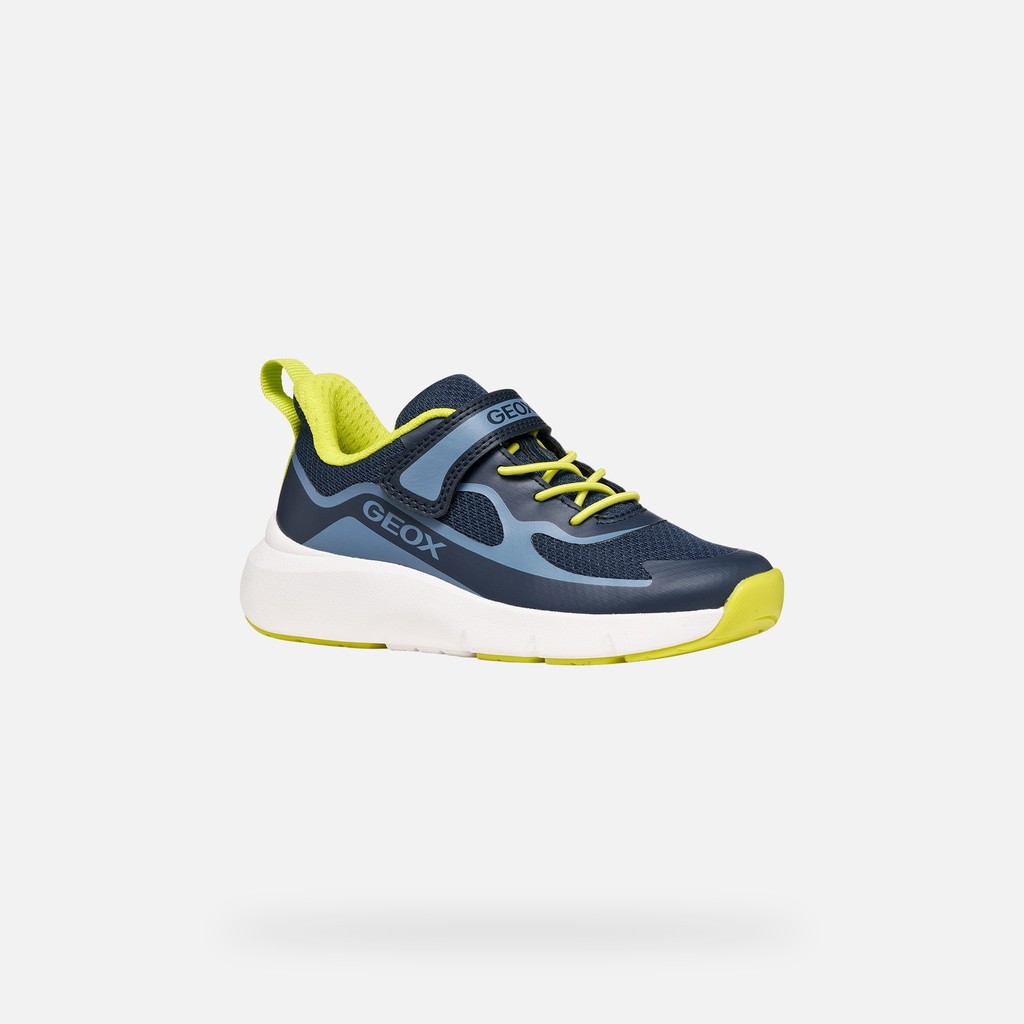 Hard toe sneakers PRO-RAN JUNIOR Navy/Light Blue - image number 2 | GEOX