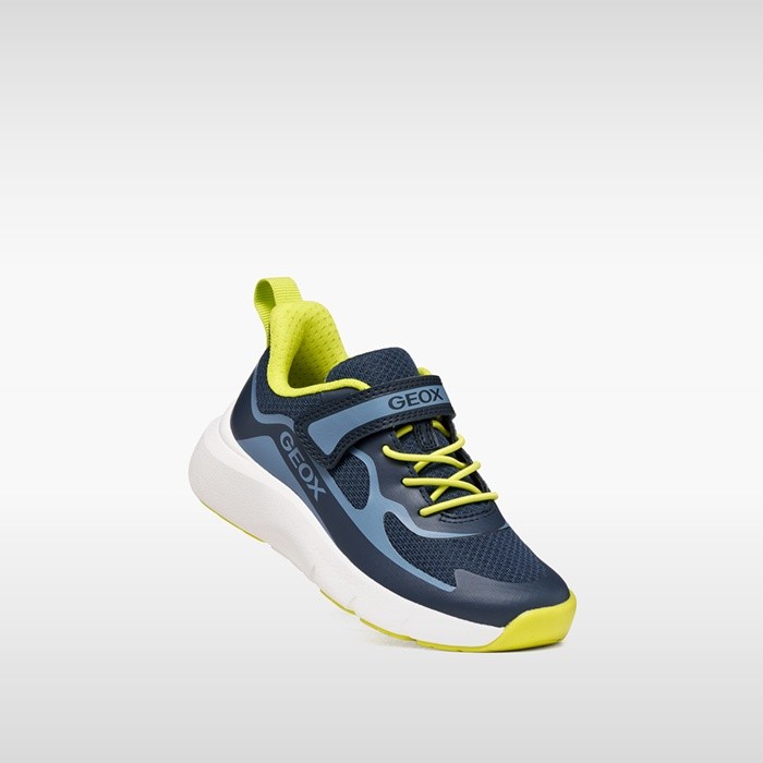 Velcro shoes PRO-RAN JUNIOR Navy/Light Blue | GEOX