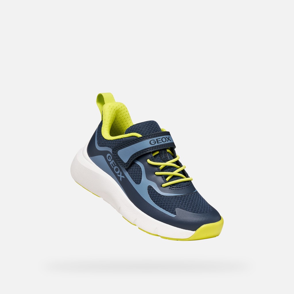 Hard toe sneakers PRO-RAN JUNIOR Navy/Light Blue - image number 4 | GEOX