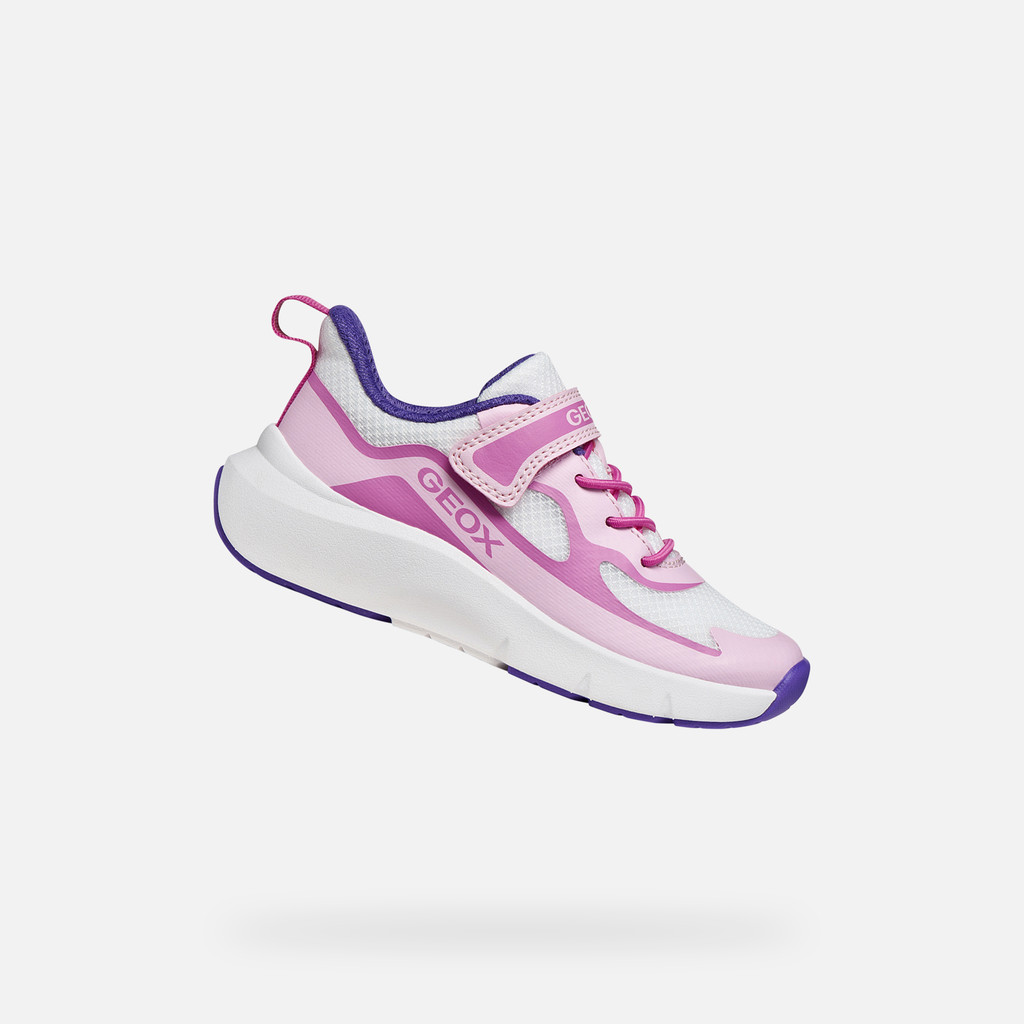 Low top sneakers PRO-RAN JUNIOR Pink/White - image number 0 | GEOX