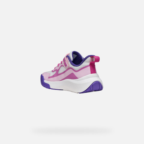 Low top sneakers PRO-RAN JUNIOR Pink/White - image number 3 | GEOX