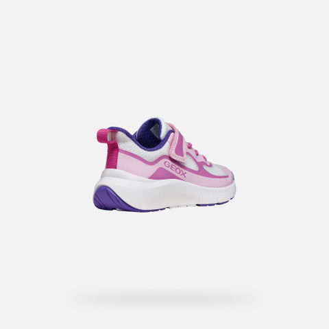 Low top sneakers PRO-RAN JUNIOR Pink/White - image number 4 | GEOX