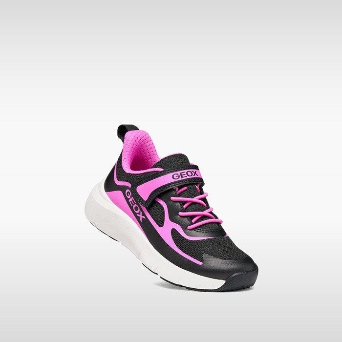Schoenen met bandjes PRO-RAN JUNIOR Zwart/Fuchsia | GEOX