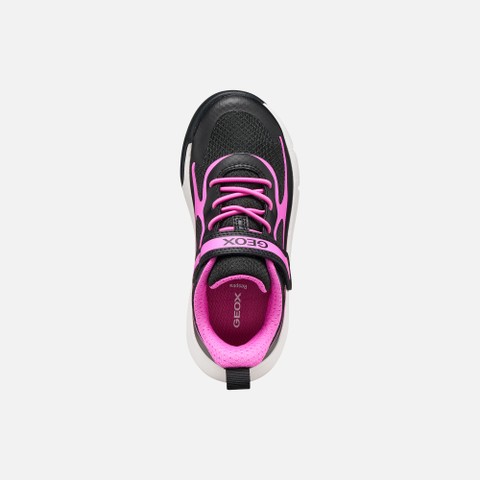 Sneakers met versterkte neus PRO-RAN JUNIOR Zwart/Fuchsia - image number 5 | GEOX