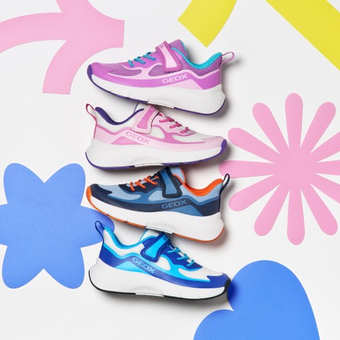 Low top sneakers PRO-RAN JUNIOR Purple/Lilac - image number 1 | GEOX