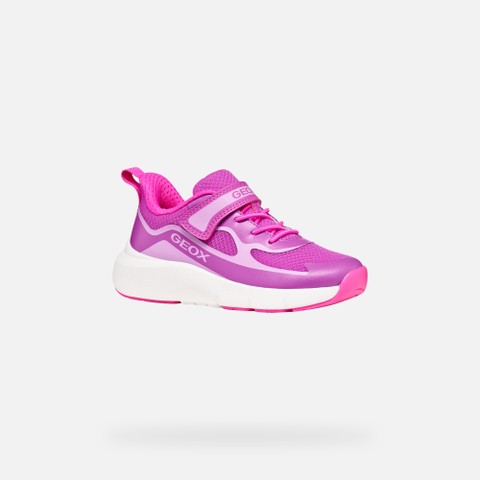 Hard toe sneakers PRO-RAN JUNIOR Purple/Fluo Fuchsia - image number 2 | GEOX