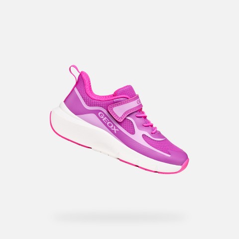 Hard toe sneakers PRO-RAN JUNIOR Purple/Fluo Fuchsia - image number 0 | GEOX