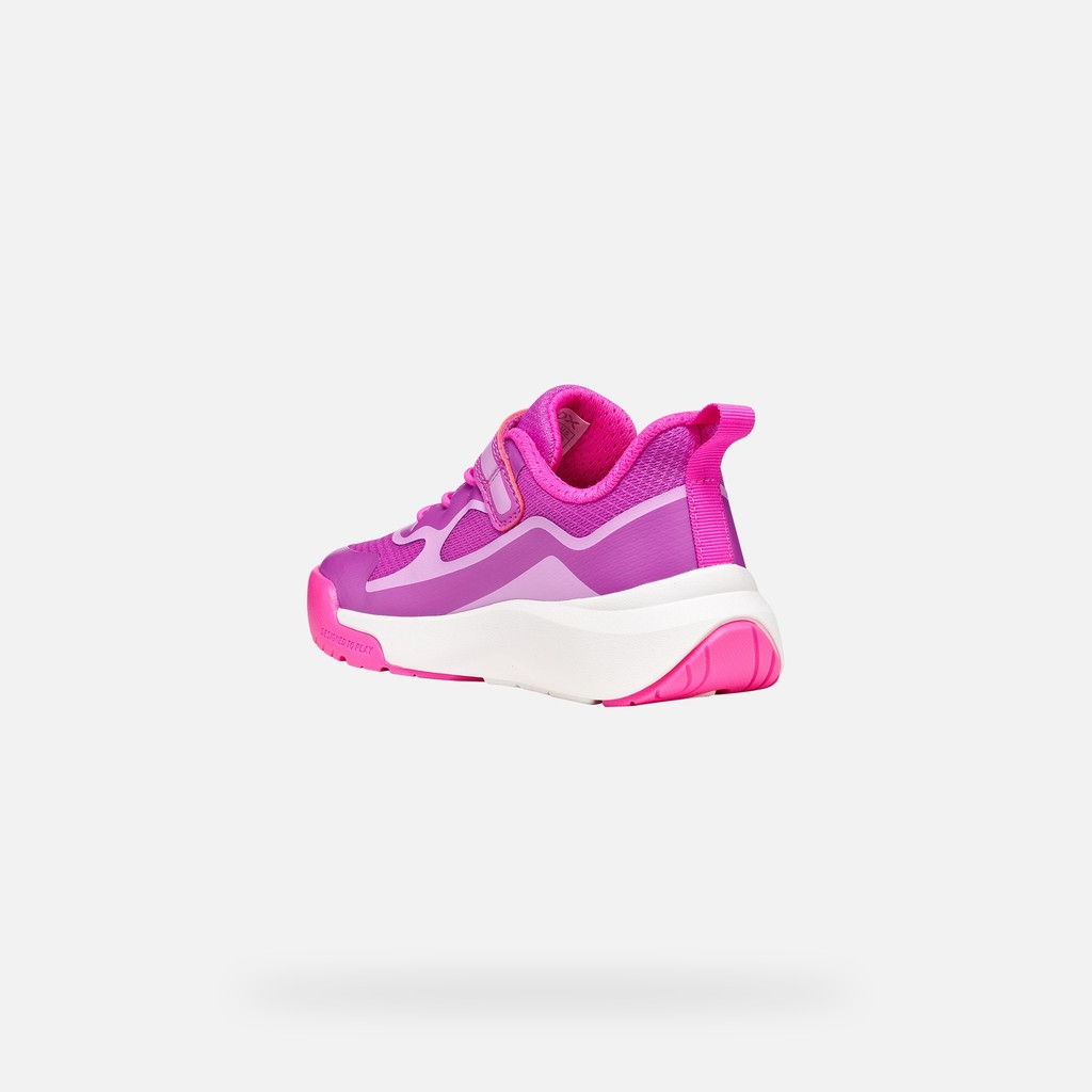 Hard toe sneakers PRO-RAN JUNIOR Purple/Fluo Fuchsia - image number 3 | GEOX