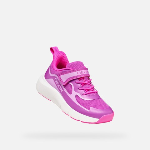 Hard toe sneakers PRO-RAN JUNIOR Purple/Fluo Fuchsia - image number 4 | GEOX