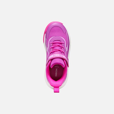 Hard toe sneakers PRO-RAN JUNIOR Purple/Fluo Fuchsia - image number 5 | GEOX