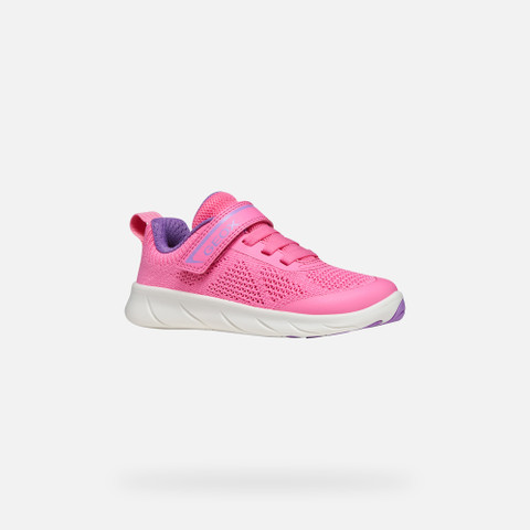 Canvas sneakers FOOT-RUN GIRL Pink/Lavender - image number 2 | GEOX