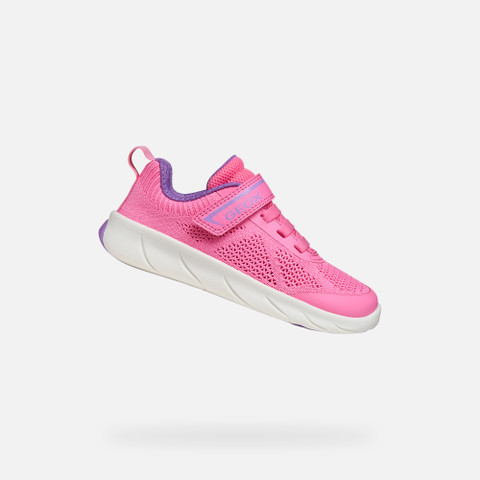 Canvas sneakers FOOT-RUN GIRL Pink/Lavender - image number 0 | GEOX