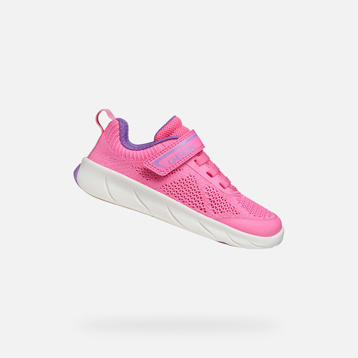 Canvas sneakers FOOT-RUN GIRL Pink/Lavender | GEOX