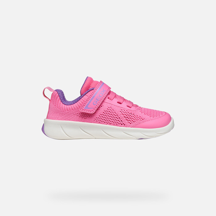 Canvas sneakers FOOT-RUN GIRL Pink/Lavender | GEOX