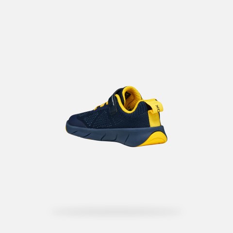 Canvas sneakers FOOT-RUN BOY Navy/Yellow - image number 3 | GEOX