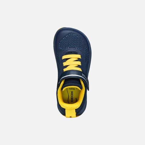 Canvas sneakers FOOT-RUN BOY Navy/Yellow - image number 5 | GEOX