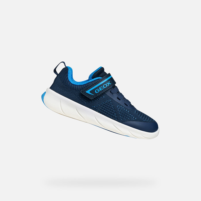 Canvas sneakers FOOT-RUN BOY Navy/Azure | GEOX