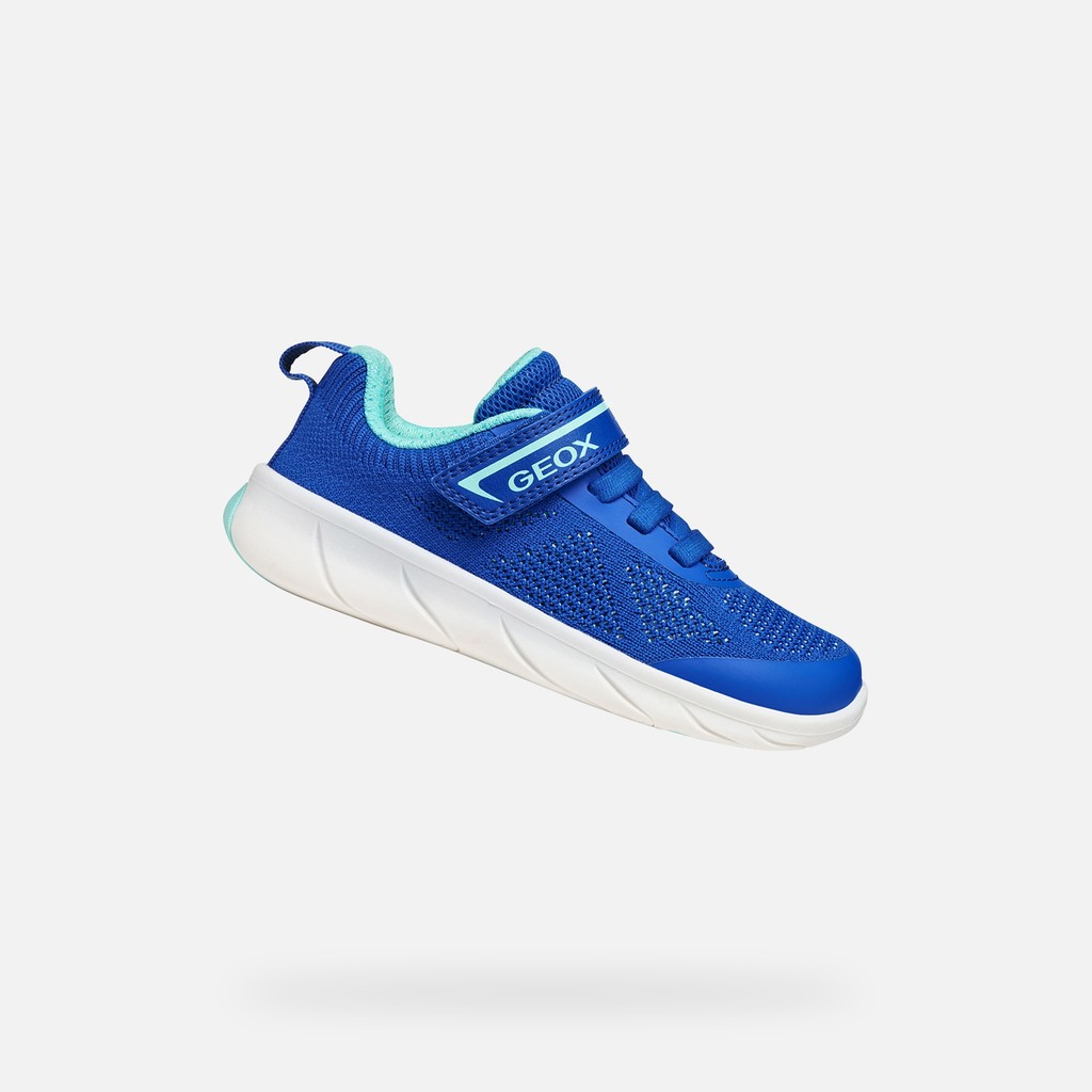 Canvas sneakers FOOT-RUN BOY Royal/Watersea - image number 0 | GEOX