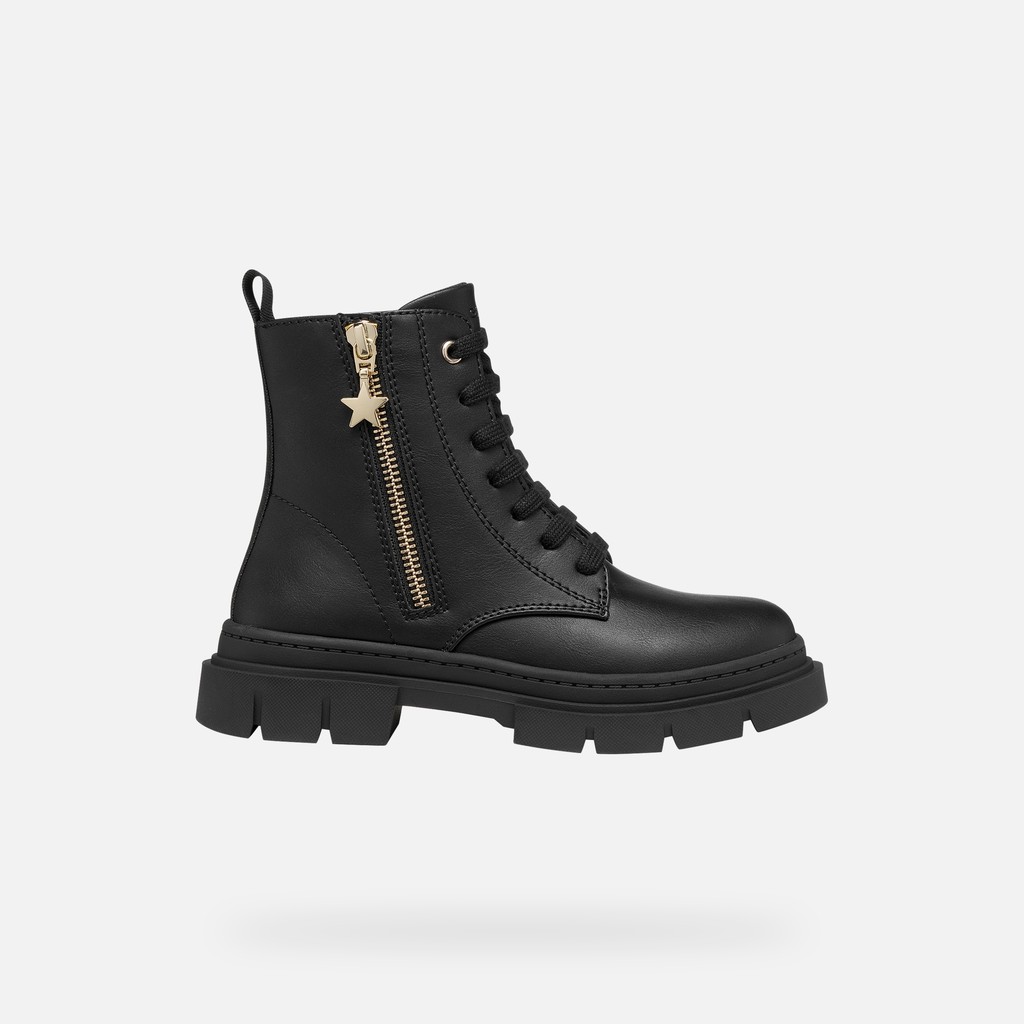 Combat boots KARSYN GIRL Black - image number 1 | GEOX