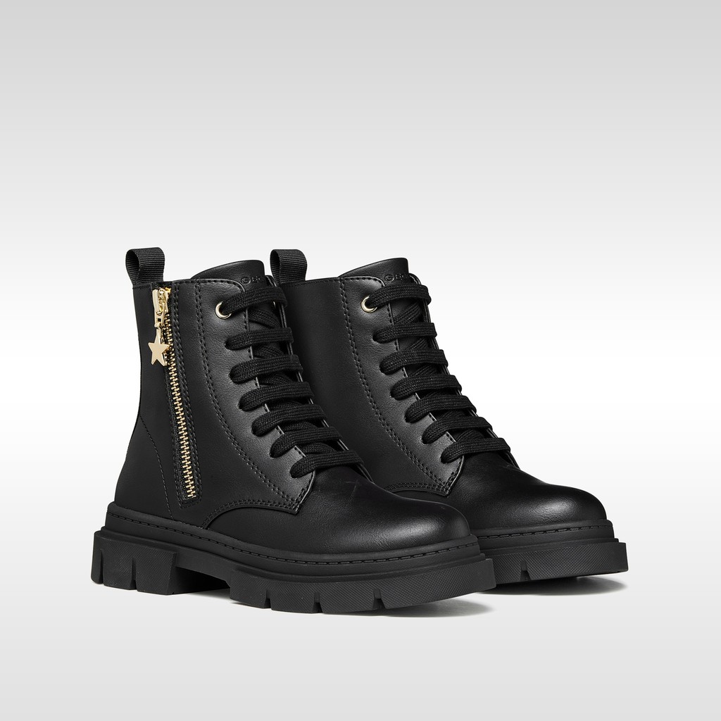 Combat boots KARSYN GIRL Black - image number 7 | GEOX