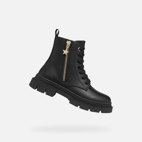 Combat boots KARSYN GIRL Black - image number 0 | GEOX