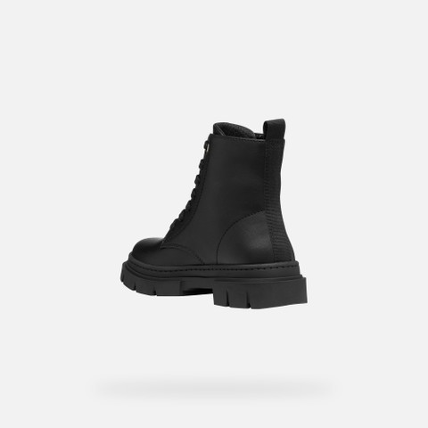 Combat boots KARSYN GIRL Black - image number 3 | GEOX