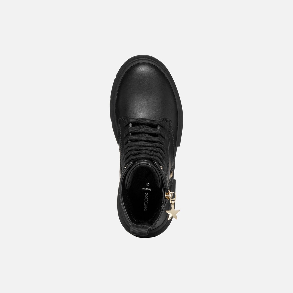 Combat boots KARSYN GIRL Black - image number 5 | GEOX