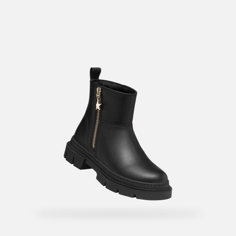 Combat boots KARSYN GIRL Black - image number 4 | GEOX