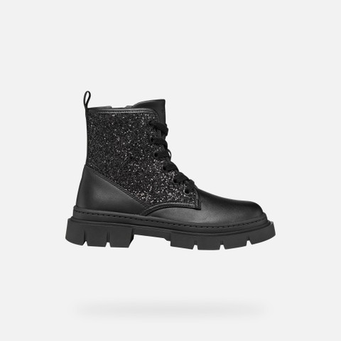 Botas militares KARSYN NI&Ntilde;A Negro - image number 1 | GEOX