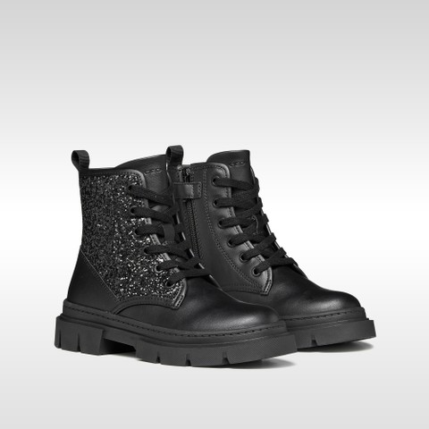 Botas militares KARSYN NI&Ntilde;A Negro - image number 7 | GEOX