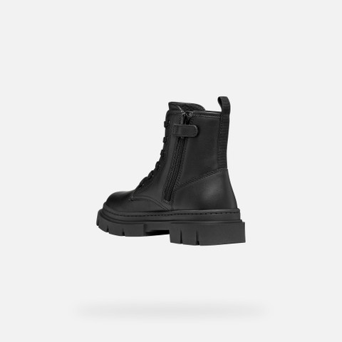 Botas militares KARSYN NI&Ntilde;A Negro - image number 3 | GEOX