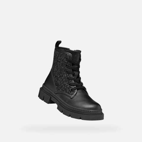 Botas militares KARSYN NI&Ntilde;A Negro - image number 4 | GEOX