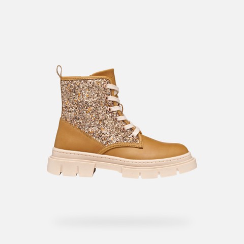 Botines KARSYN NI&Ntilde;A Galleta/Bronce claro - image number 1 | GEOX