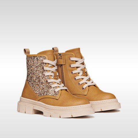 Botines KARSYN NI&Ntilde;A Galleta/Bronce claro - image number 7 | GEOX