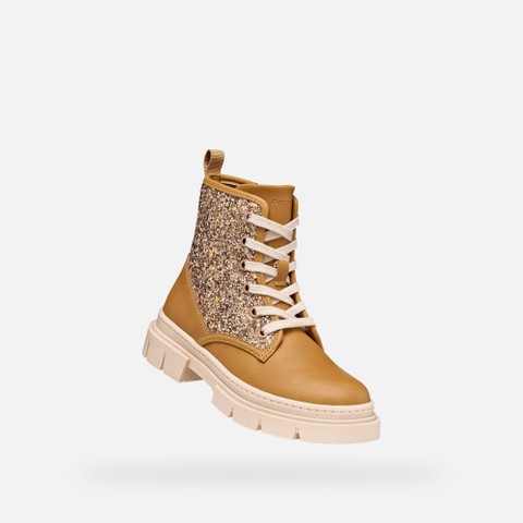 Botines KARSYN NI&Ntilde;A Galleta/Bronce claro - image number 4 | GEOX