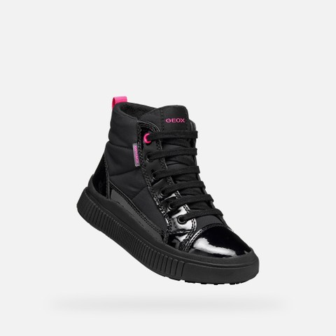 Waterproof trainers LAQUINNY ABX GIRL Black/Fluo Fuchsia - image number 4 | GEOX