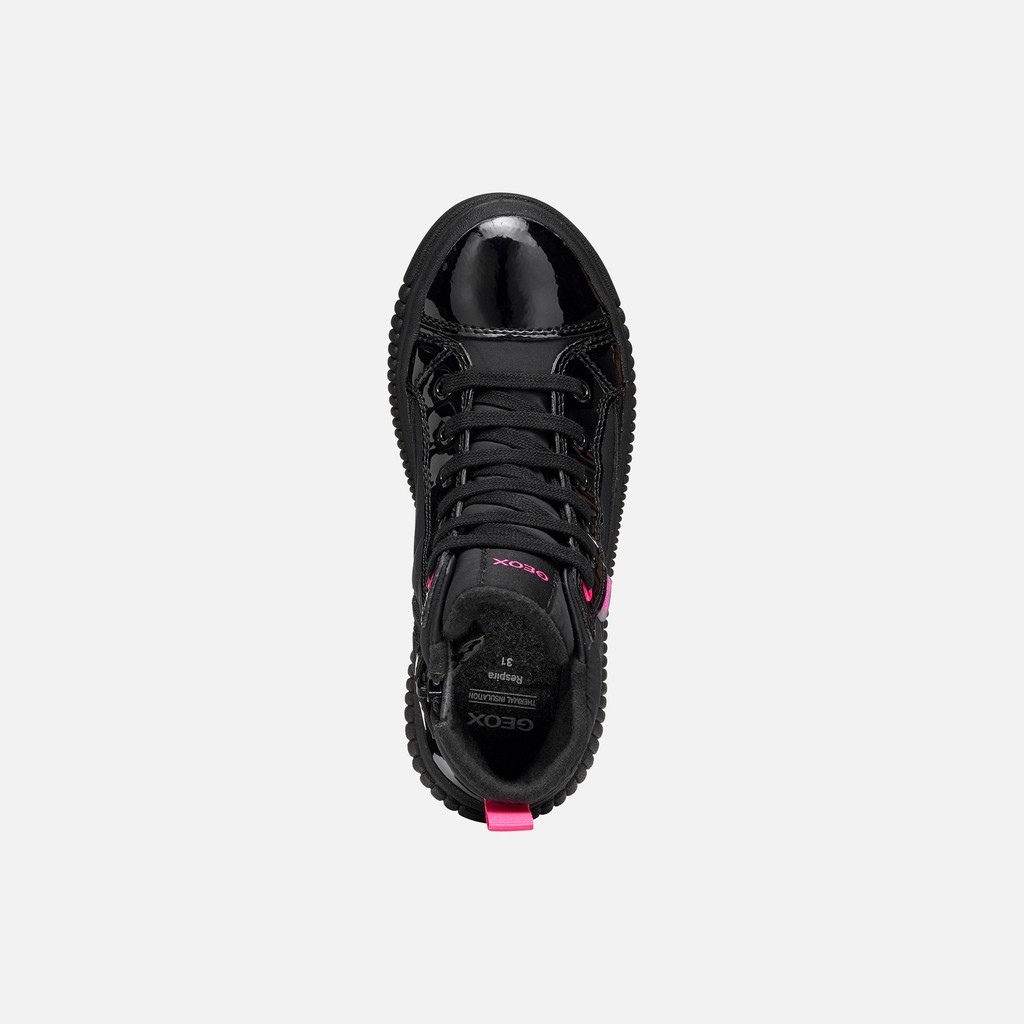 Waterproof trainers LAQUINNY ABX GIRL Black/Fluo Fuchsia - image number 5 | GEOX