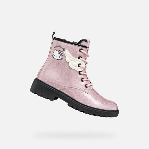 Hello Kitty ankle boots CASEY GIRL Pink/Black | GEOX