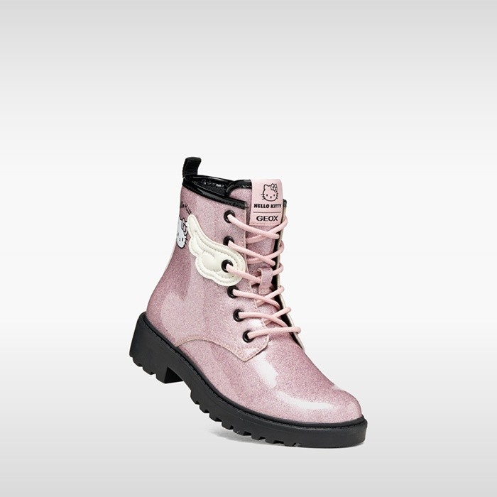 Botines Hello Kitty CASEY NI&Ntilde;A Rosa/Negro | GEOX