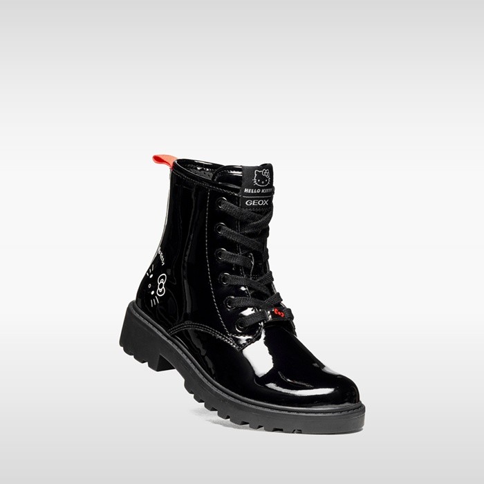 Botines Hello Kitty CASEY NI&Ntilde;A Negro | GEOX