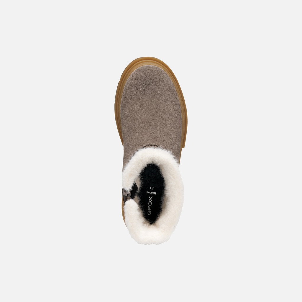 Bottines en fourrure KARSYN WPF   FILLE Beige - image number 6 | GEOX