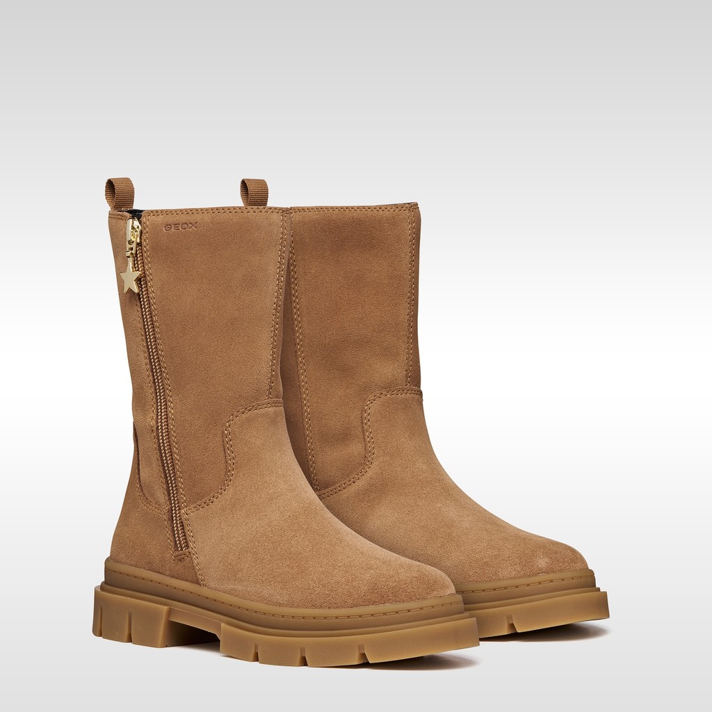 Bottines en daim KARSYN WPF   FILLE Cognac - image number 7 | GEOX