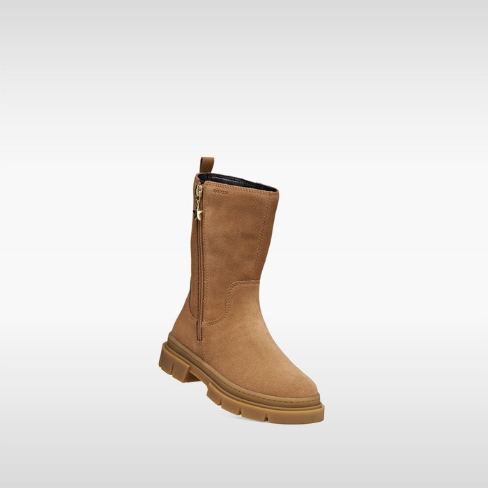 Bottines en daim KARSYN WPF   FILLE Cognac | GEOX