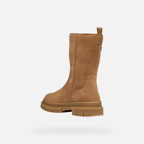 Bottines en daim KARSYN WPF   FILLE Cognac - image number 3 | GEOX
