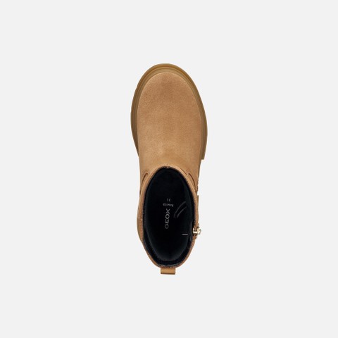 Bottines en daim KARSYN WPF   FILLE Cognac - image number 5 | GEOX