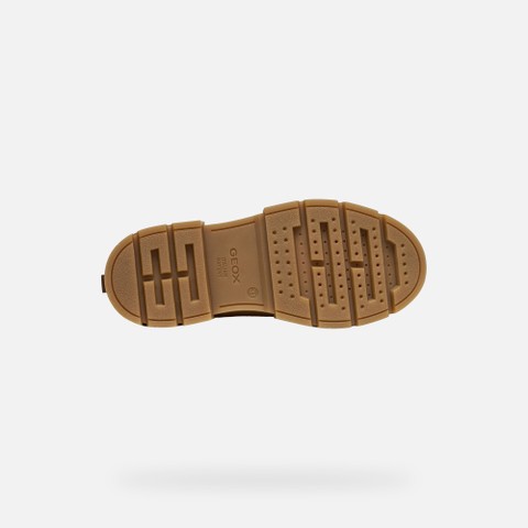 Bottines en daim KARSYN WPF   FILLE Cognac - image number 6 | GEOX